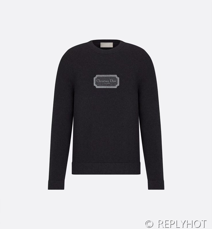 디올 자수 캐시미어 스웨터(남여공용) 2COLOR