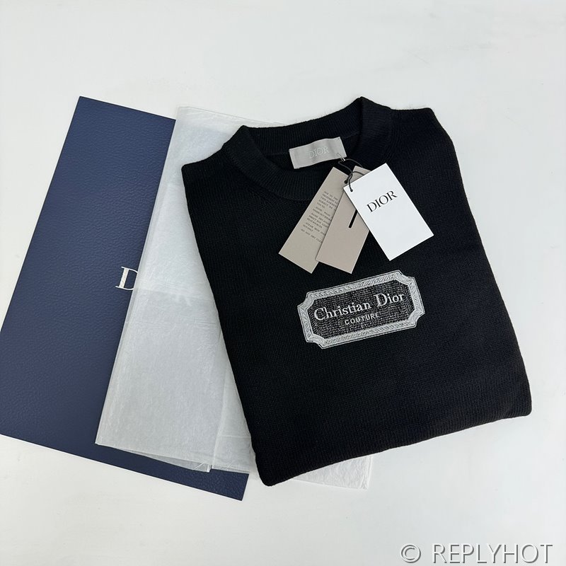 디올 자수 캐시미어 스웨터(남여공용) 2COLOR