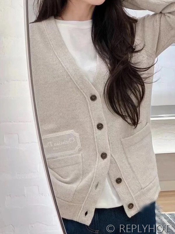 디올 모노그램 자수 캐시미어 가디건(남여공용) 2COLOR