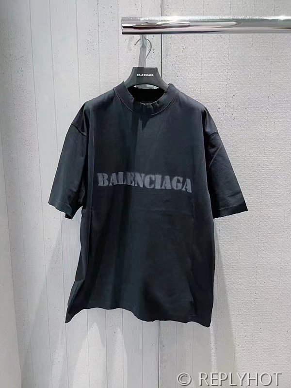 발렌시아가 레터 프린트 반팔(남여공용)