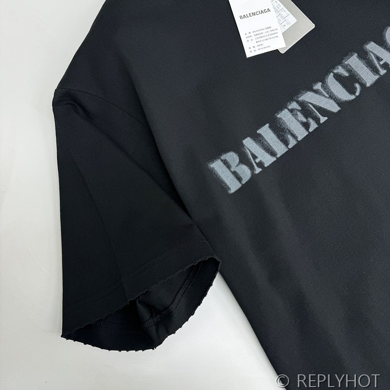 발렌시아가 레터 프린트 반팔(남여공용)