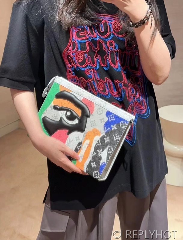 루이비통 LV1854 자수 폴로 셔츠(남여공용) 2COLOR