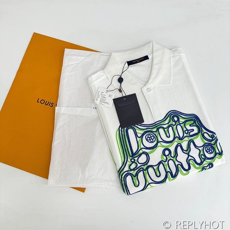 루이비통 LV1854 자수 폴로 셔츠(남여공용) 2COLOR