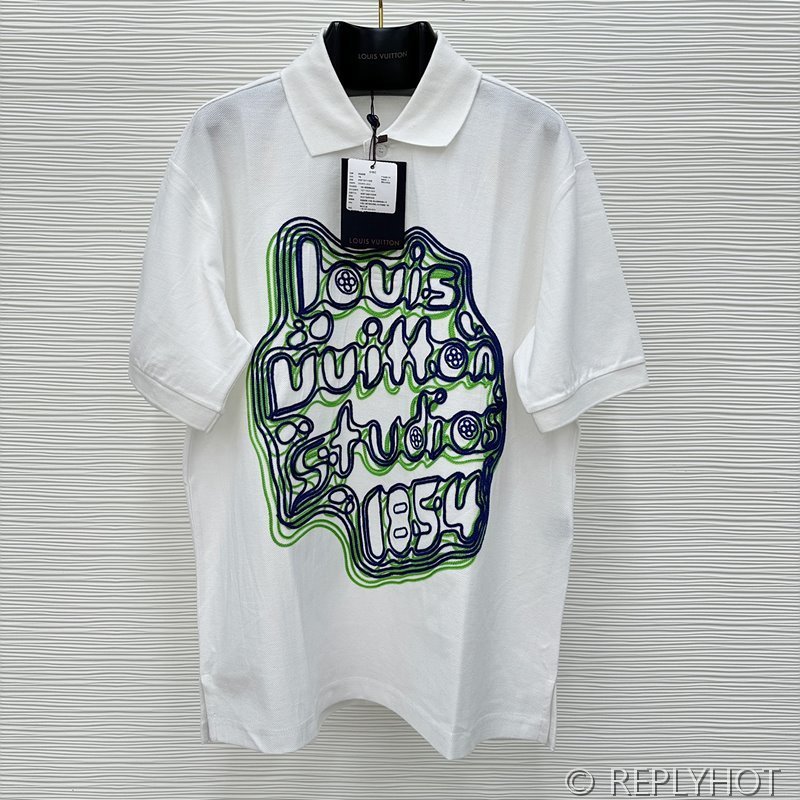 루이비통 LV1854 자수 폴로 셔츠(남여공용) 2COLOR