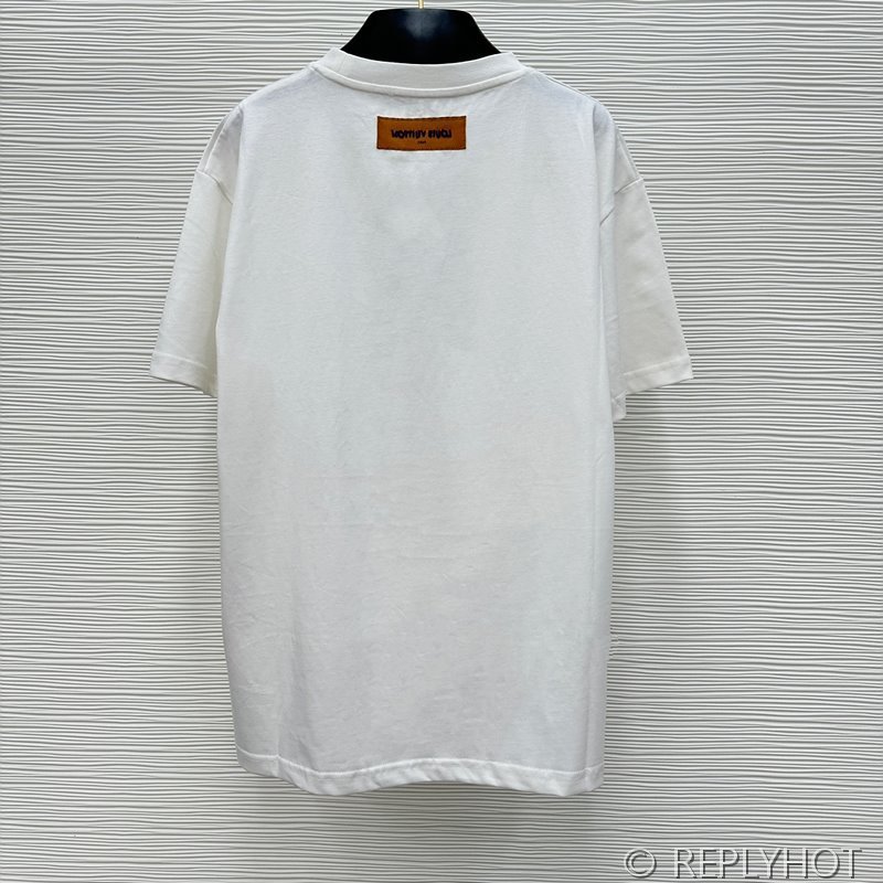 루이비통 프린트 비즈 반팔