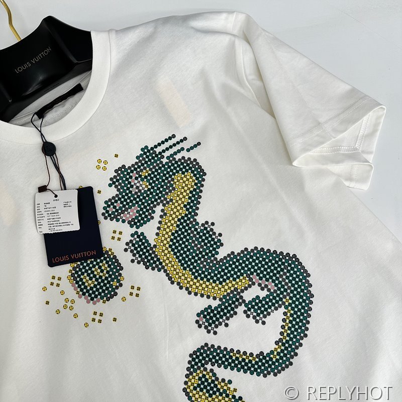 루이비통 프린트 비즈 반팔