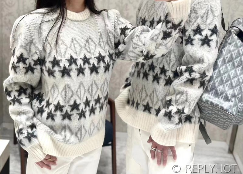 디올 오각별 자카드 캐시미어 스웨터(남여공용)