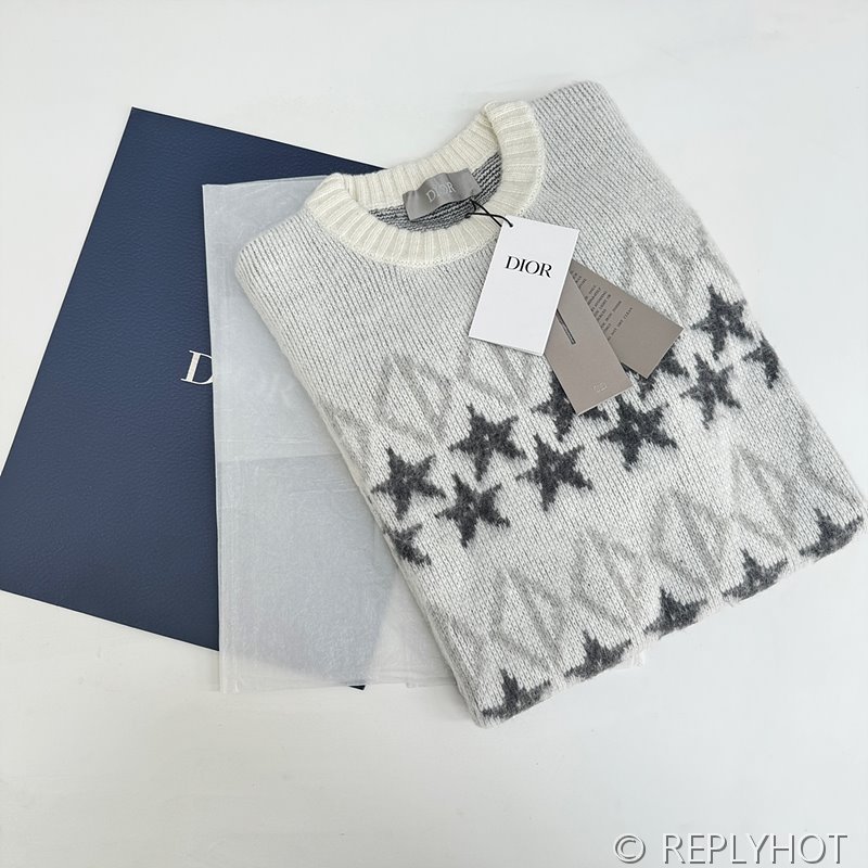 디올 오각별 자카드 캐시미어 스웨터(남여공용)
