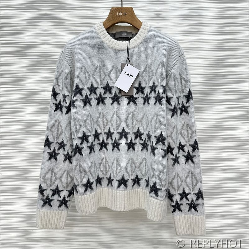 디올 오각별 자카드 캐시미어 스웨터(남여공용)