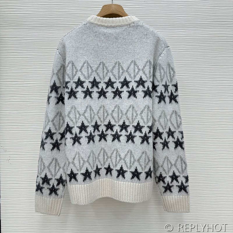 디올 오각별 자카드 캐시미어 스웨터(남여공용)