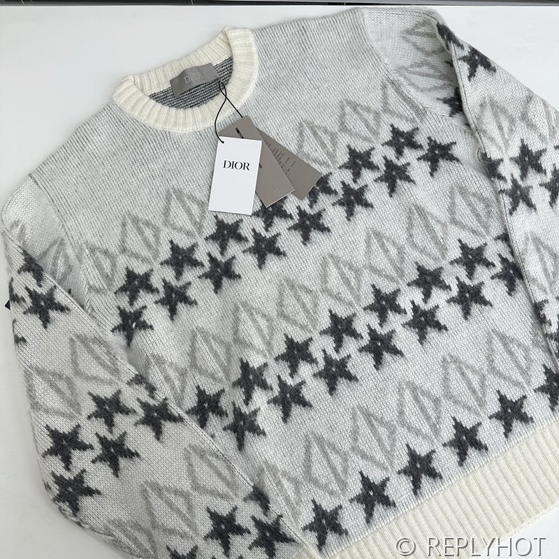 디올 오각별 자카드 캐시미어 스웨터(남여공용)