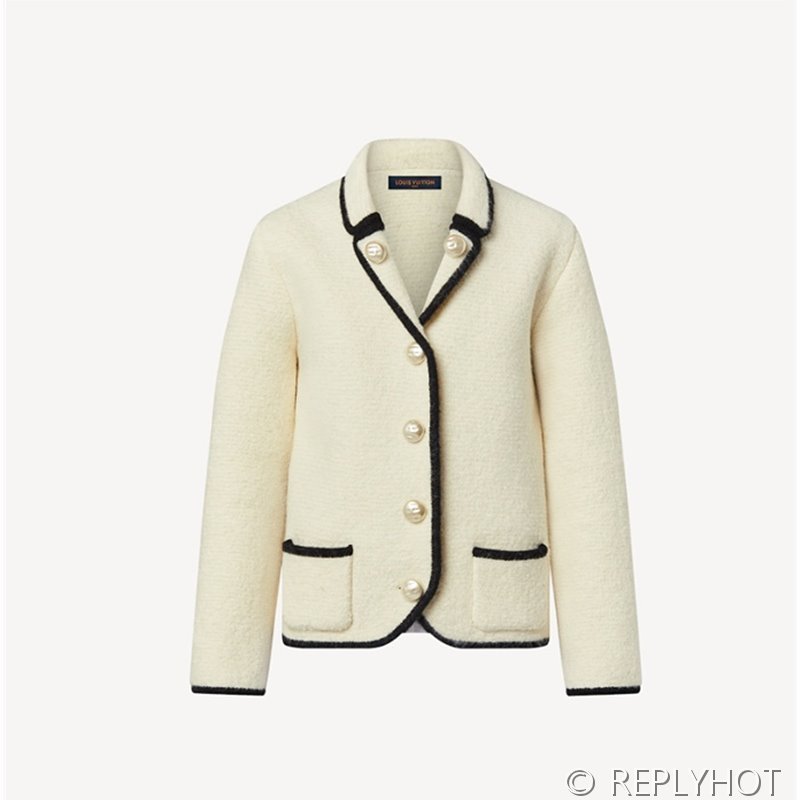 루이비통 펄리 버튼 박스 니트 재킷[매장가 590만원대]