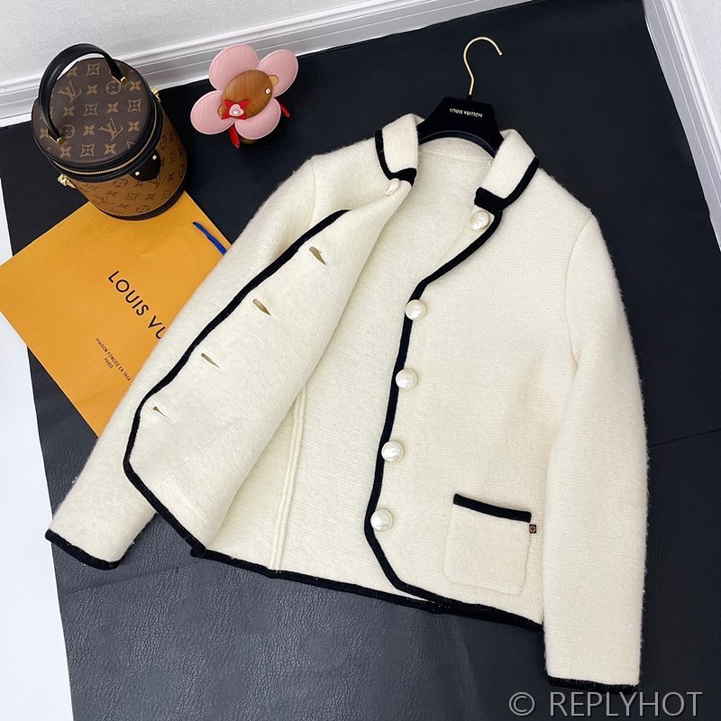 루이비통 펄리 버튼 박스 니트 재킷[매장가 590만원대]