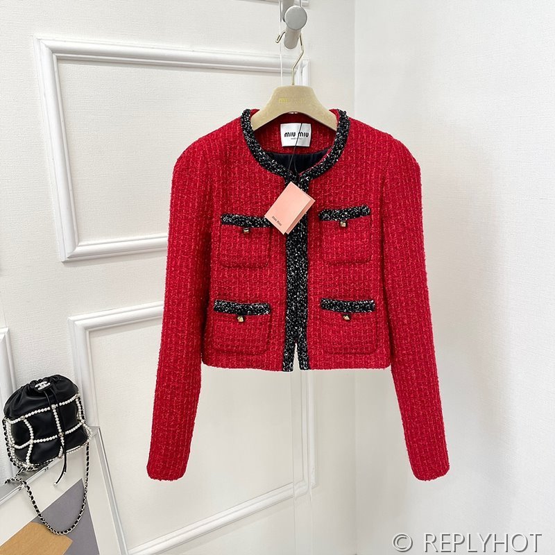 미우미우 라메 크로셰 가디건 [매장가 320만원대]