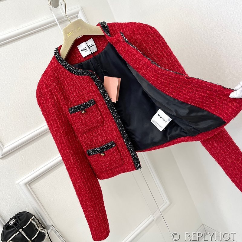 미우미우 라메 크로셰 가디건 [매장가 320만원대]