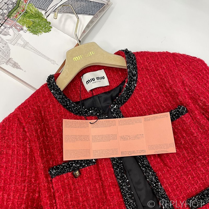 미우미우 라메 크로셰 가디건 [매장가 320만원대]