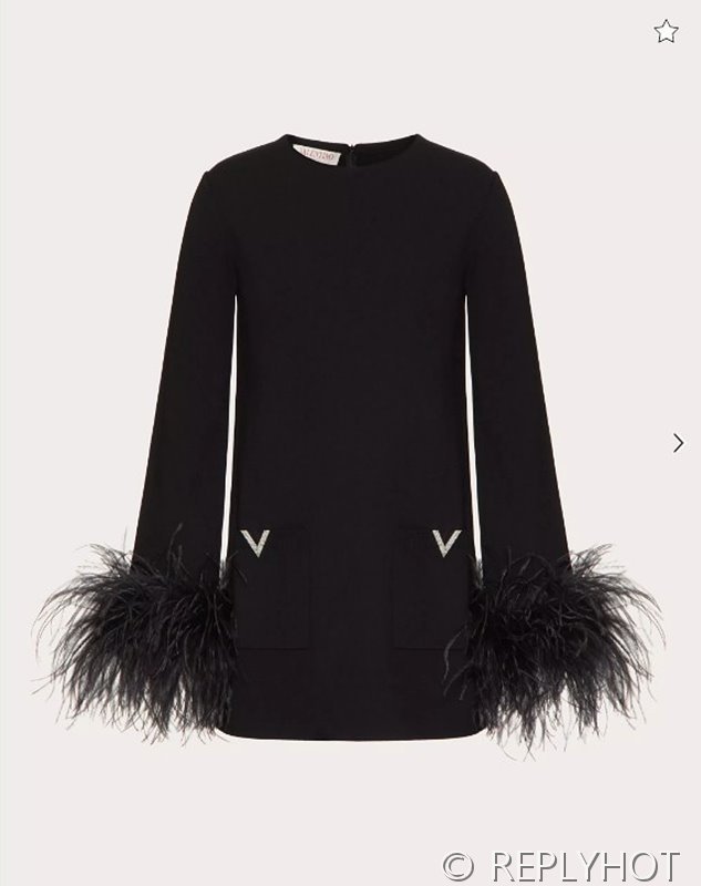 발렌티노 깃털 장식 스트레치 비스코스 점퍼[매장가 440만원대]