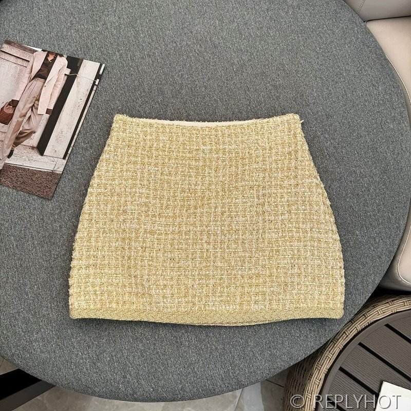 미우미우 브레이드 트위드 스커트