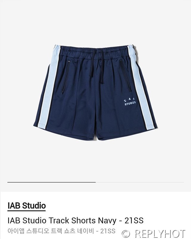 IAB 스튜디오 트랙 쇼츠 반바지 / 네이비