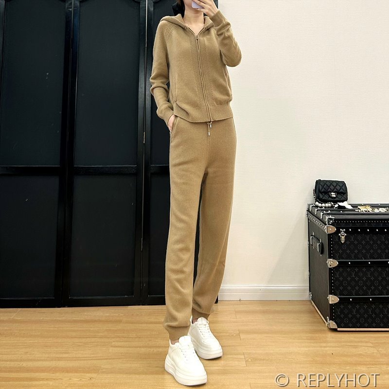 로로피아나 캐시미어 후드트레이닝복 세트 3color