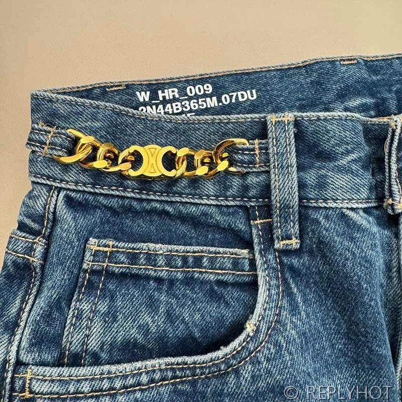 셀린느 하이웨이스트 스트레이트 진