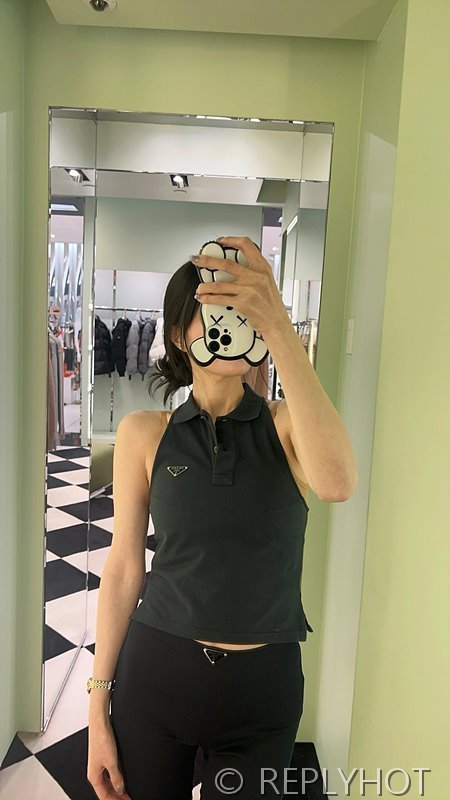 프라다 하이웨스트 슬림핏 팬츠