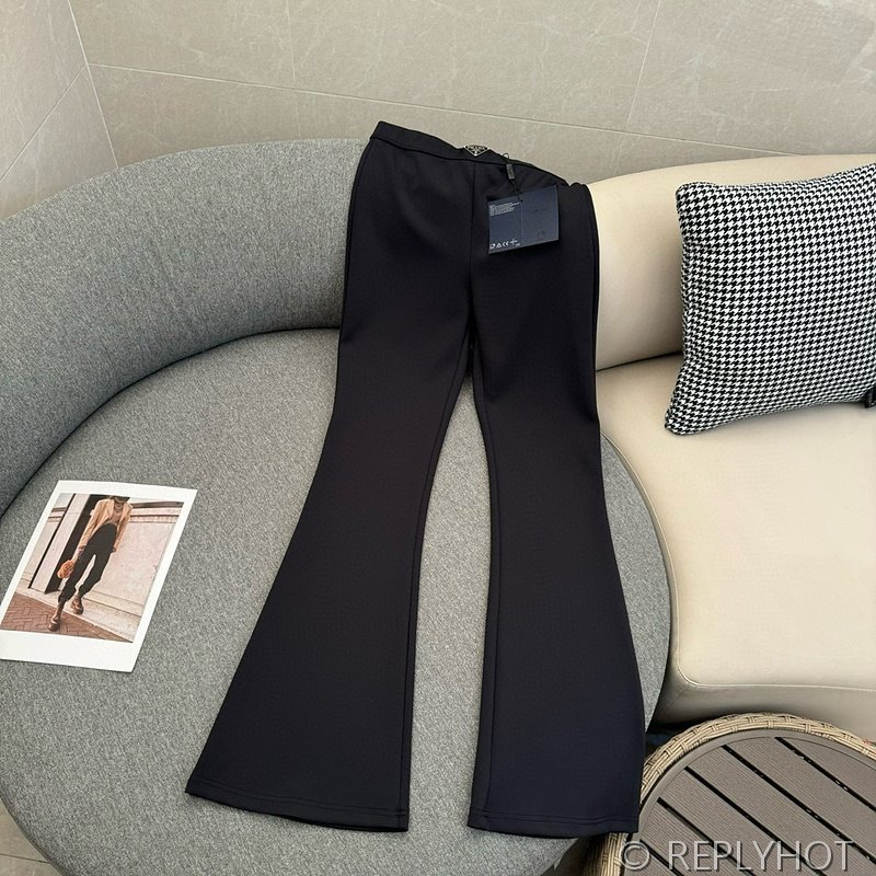 프라다 하이웨스트 슬림핏 팬츠