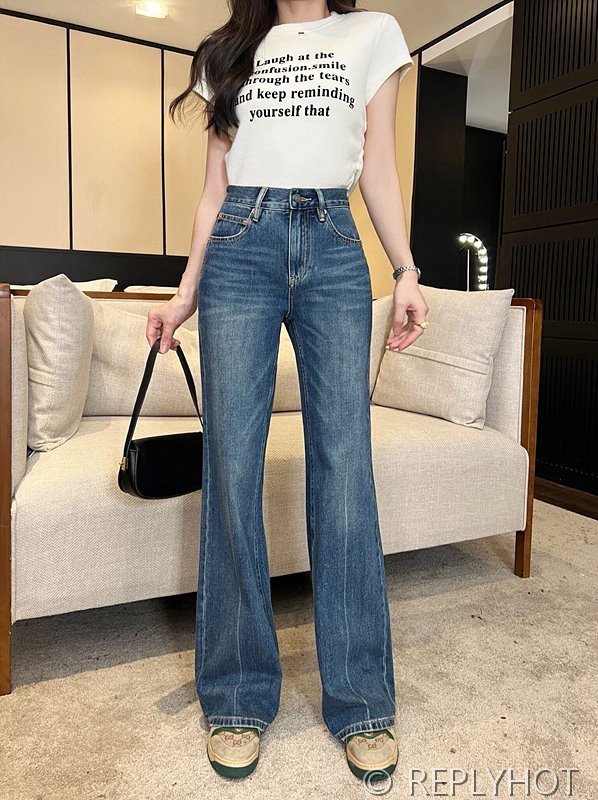 세인트로랑 워싱 스트레이트 진