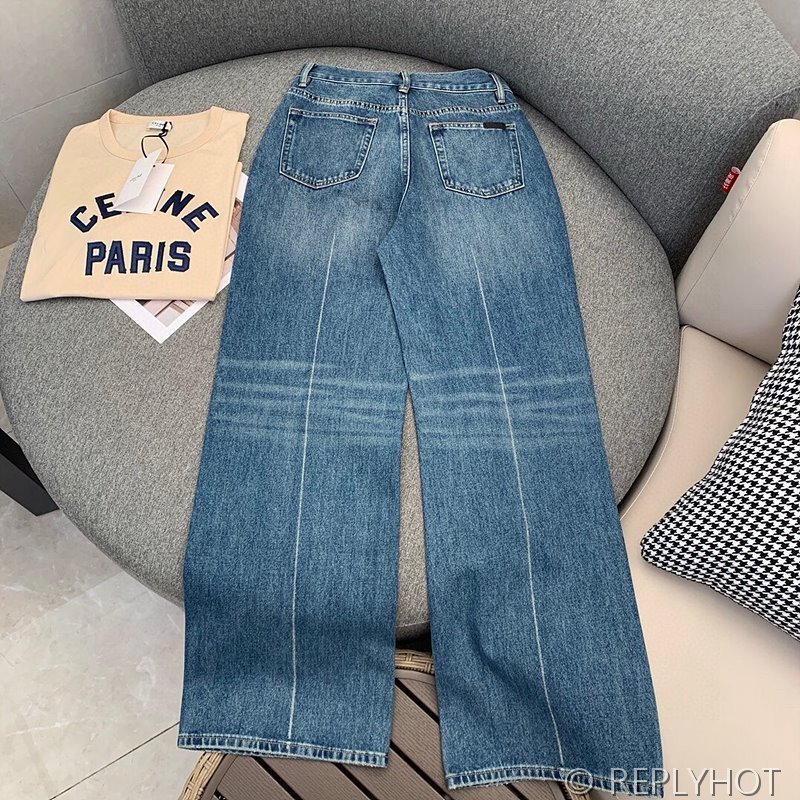 세인트로랑 워싱 스트레이트 진