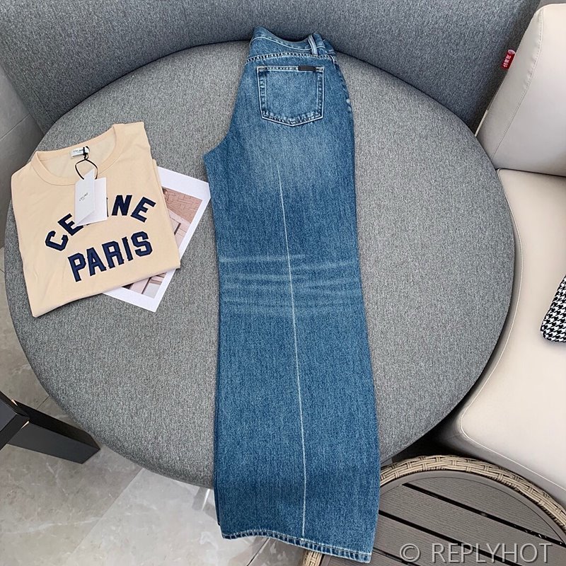 세인트로랑 워싱 스트레이트 진