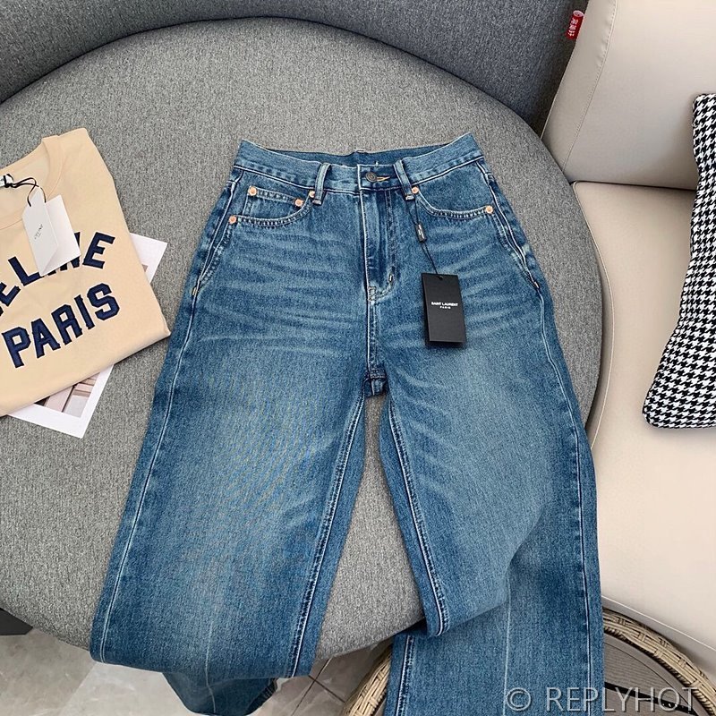 세인트로랑 워싱 스트레이트 진