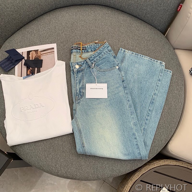 알렉산더왕 체인 청바지