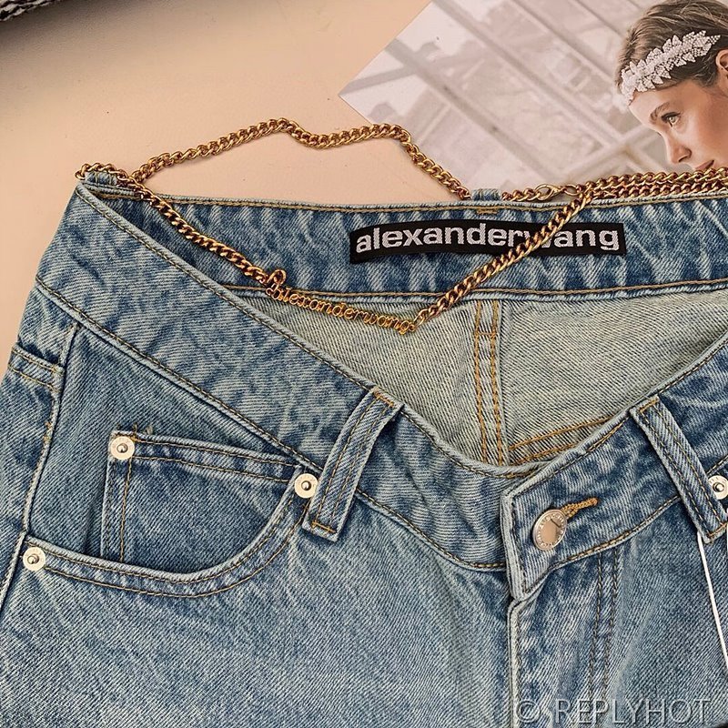 알렉산더왕 체인 청바지