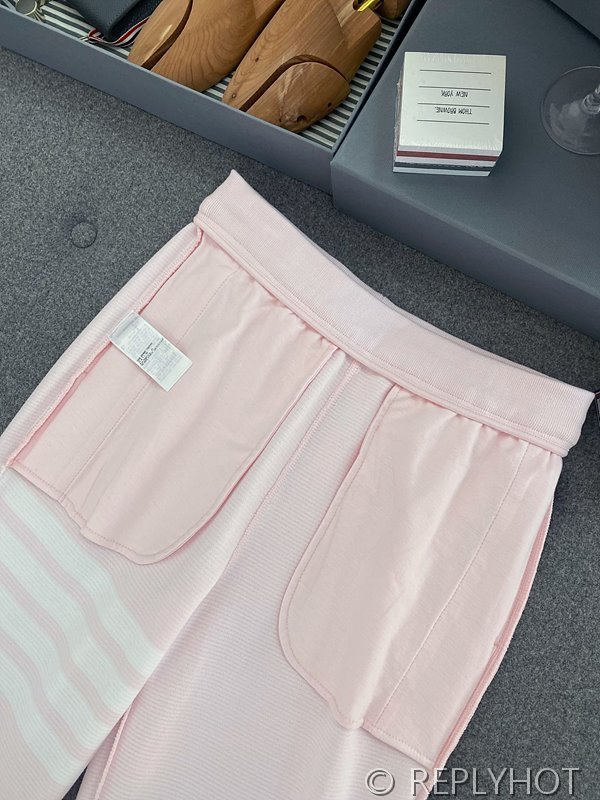 톰브라운 스트레이트 캐주얼 팬츠 핑크