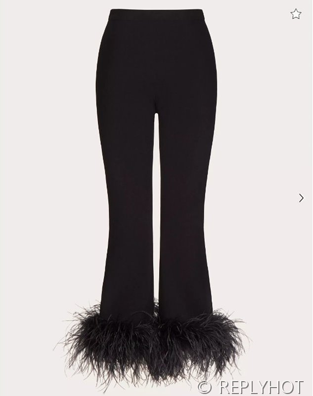 발렌티노 깃털 장식 스트레치 비스코스 팬츠[매장가 390만원대]