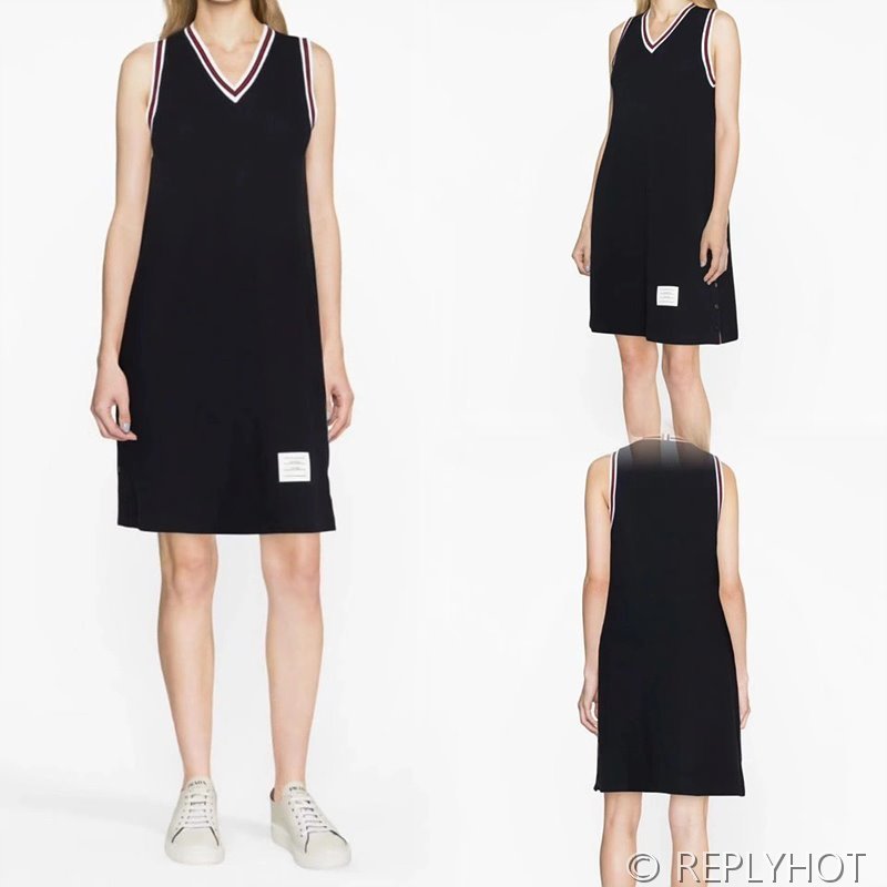 톰브라운 클래식 프레피 스타일 민소매 니트 선드레스 2COLOR [매장가 280만원대]