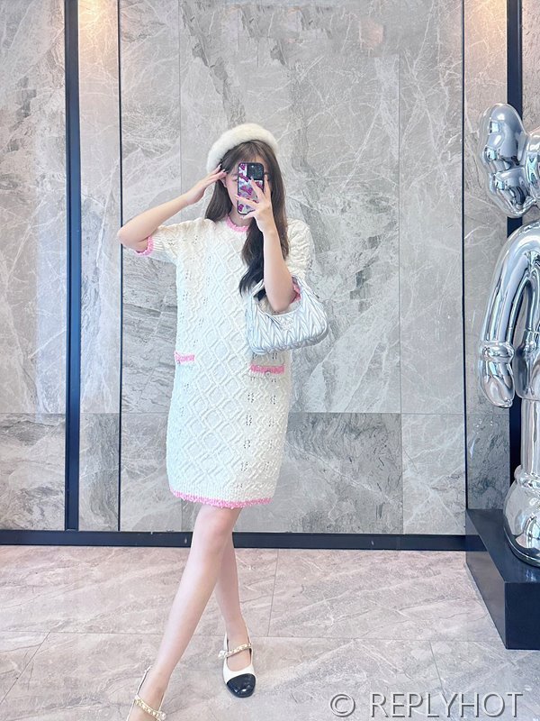 샤넬 캐시미어 니트 원피스 3COLOR [매장가 368만원대]