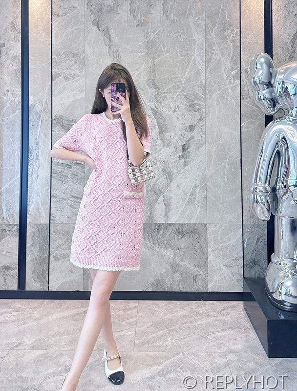 샤넬 캐시미어 니트 원피스 3COLOR [매장가 368만원대]