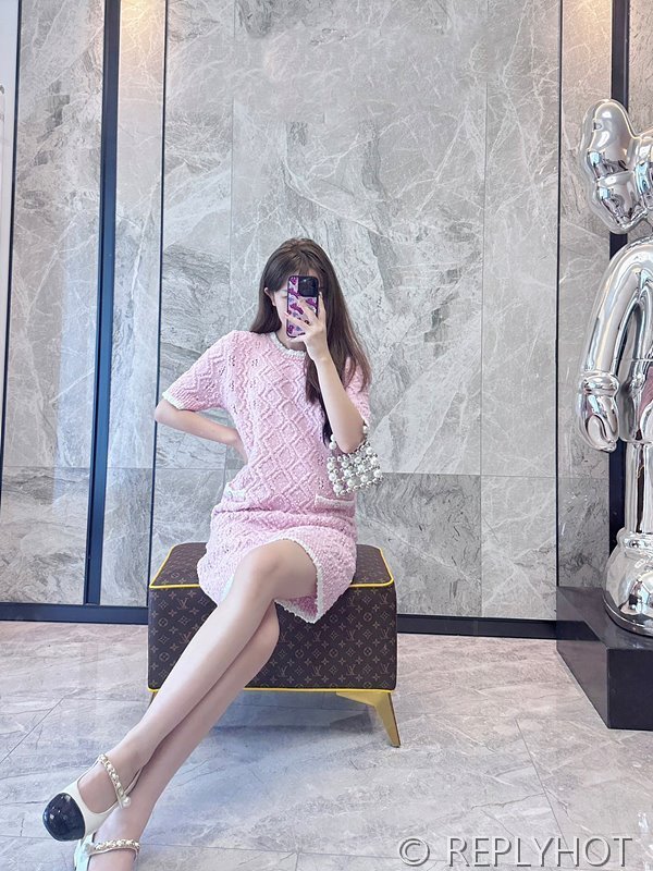 샤넬 캐시미어 니트 원피스 3COLOR [매장가 368만원대]