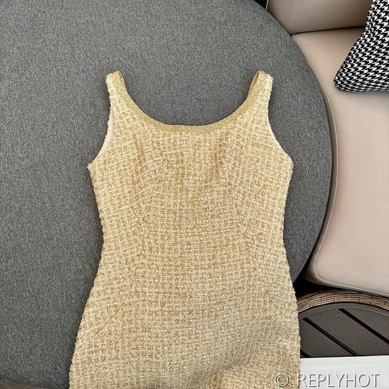 미우미우 트위드 이너 서스펜더 스커트