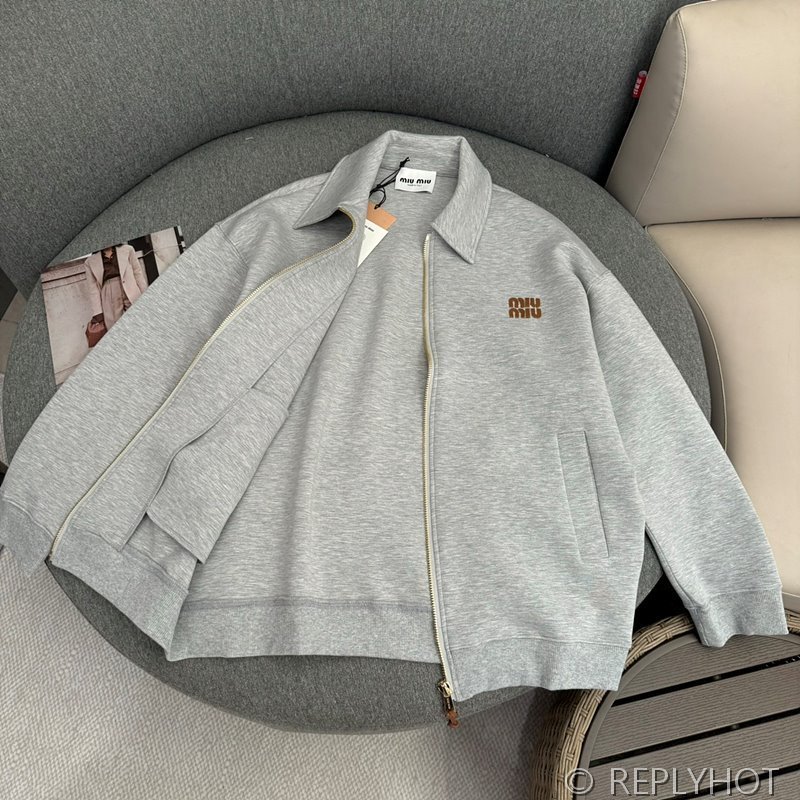 미우미우 저지 블루종 스커트 set [매장가 600만원대]