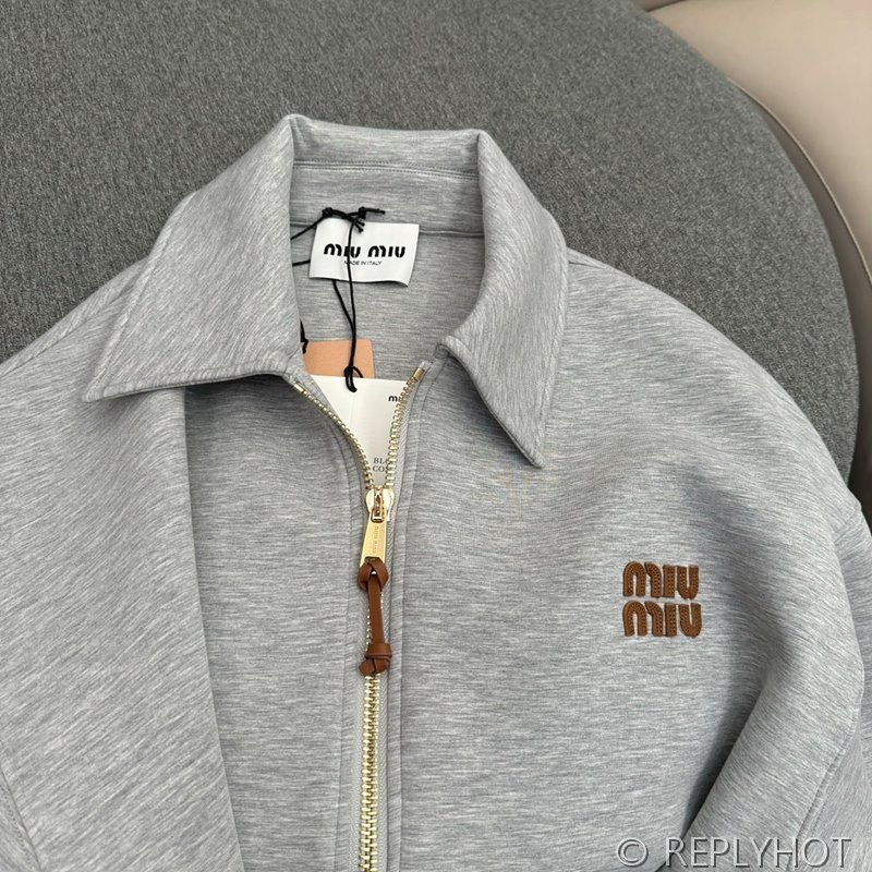 미우미우 저지 블루종 스커트 set [매장가 600만원대]