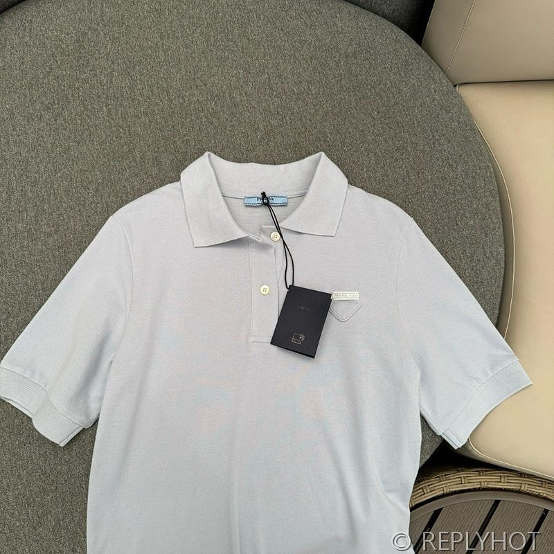 프라다 플리츠 피케 폴로 셔츠 스커트 [매장가 250만원대]