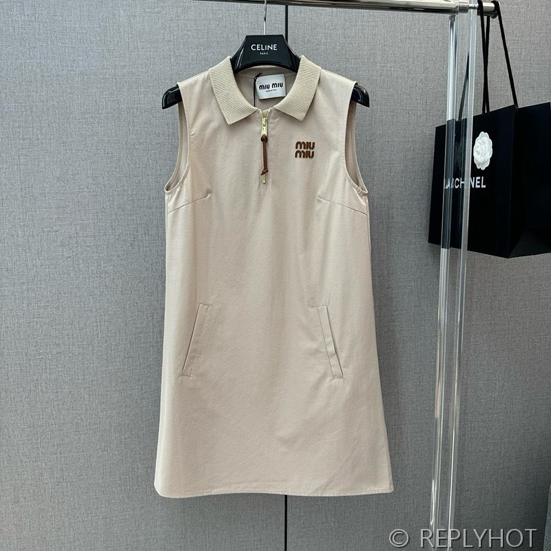 미우미우 파나마 코튼 원피스 [매장가 250만원대]