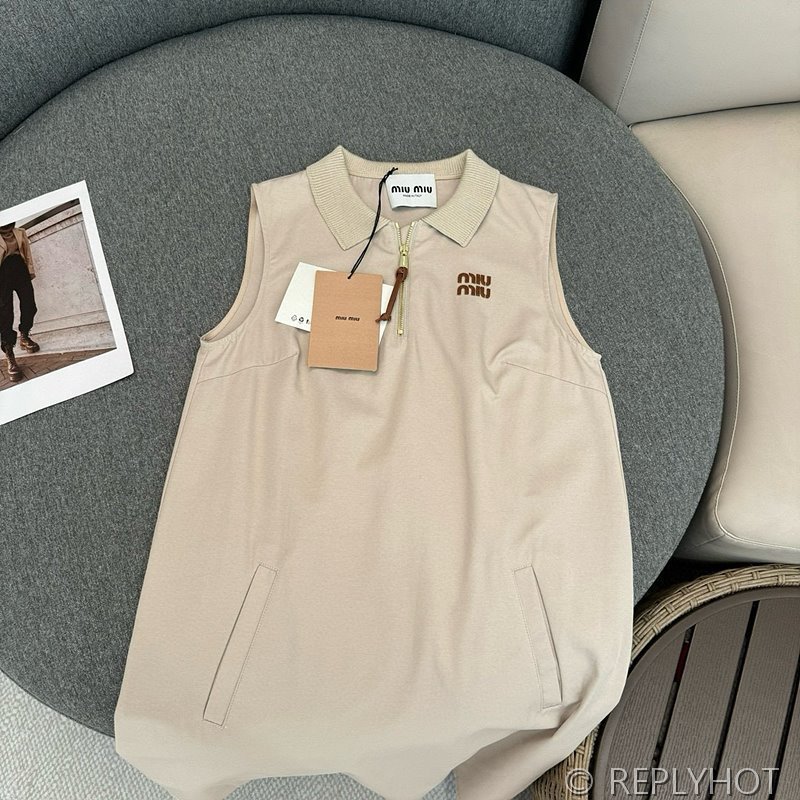 미우미우 파나마 코튼 원피스 [매장가 250만원대]