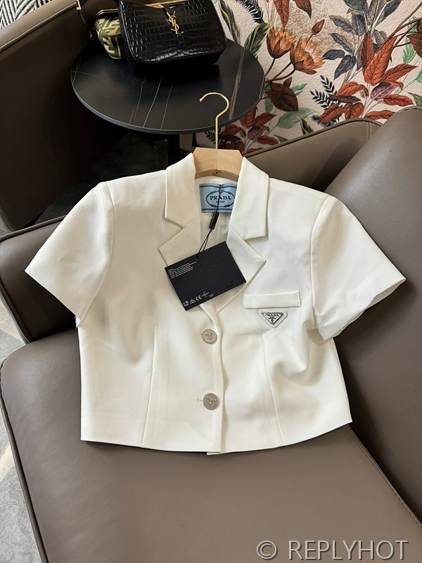 프라다 트라이앵글 로고 투피스세트 2color