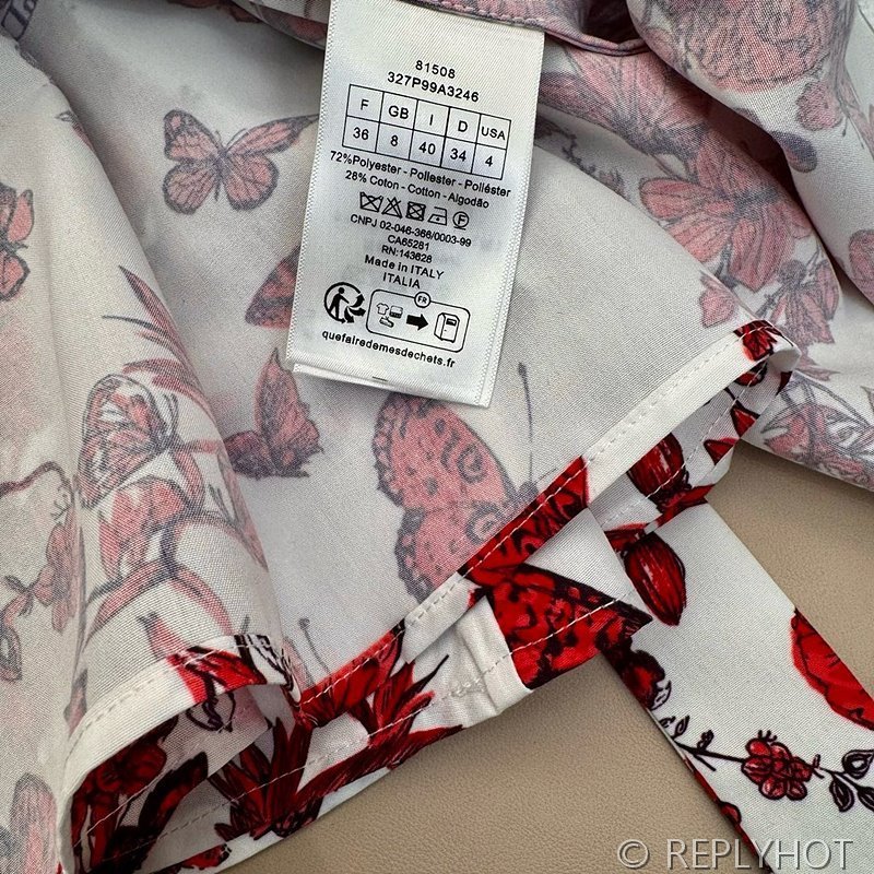 디올 플라워 프린트  원피스