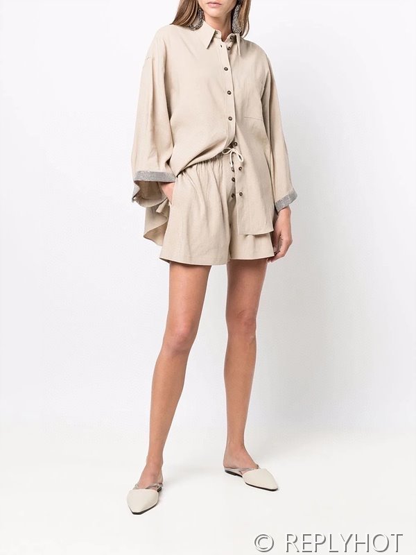 브루넬로 쿠치넬리 린넨셔츠 투피스 2color