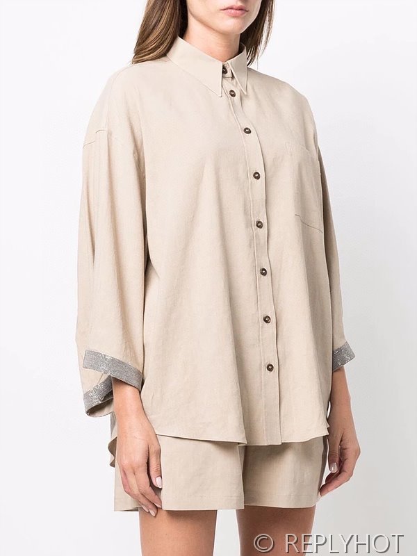 브루넬로 쿠치넬리 린넨셔츠 투피스 2color