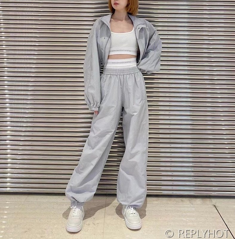 알렉산더왕 페이크 투피스 숏 재킷 캐주얼 팬츠 스포츠 슈트